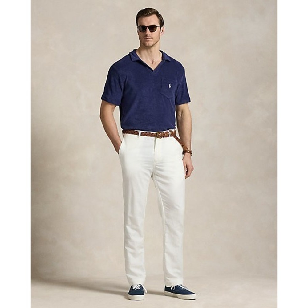 NWT Polo Ralph Lauren Terry Polo Shirt Newport Navy Blue Big & Tall Mens XLT